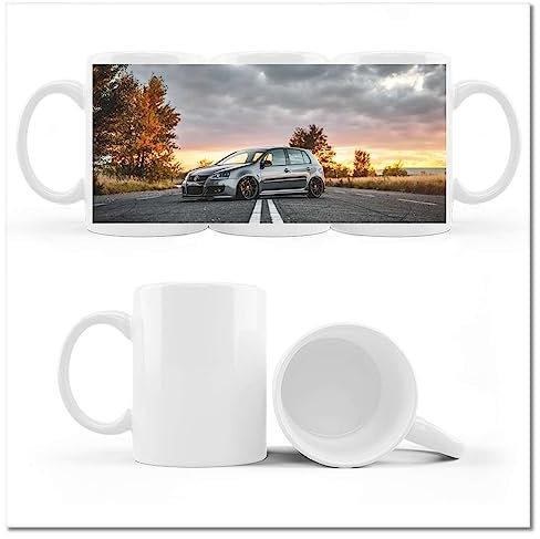 Coffe Tea Mug Cup with Photo Volkswagen Car Auto No. H7699M_Cup