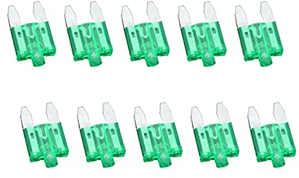 GATSUN Sicherung 10 PCS 30A Kleine Sicherung Einsätze Auto Versicherung Tablets Kleine Sicherung mit Lampe Auto Einsätze Sicherung
