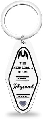 FAADBUK Acotar-inspirierter Schlüsselanhänger, Rhysand-Fandom-Geschenk, SMJ-Geschenk, The High Lords Buchliebhaber-Geschenk, Rhysand Schlüsselanhänger, Small