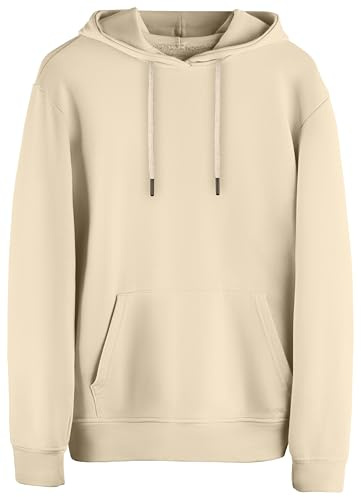 STARK SOUL Hoodie Blank - Kapuzen-Sweater Unisex | 270 GSM - innen angeraut - French Terry | Schwarz, Grau-Melange, Marine, Braun, Rot und Beige