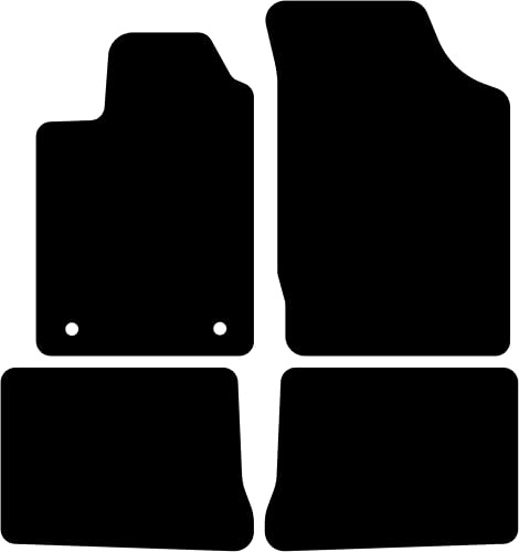 Kovvar Fußmatten passend für Renault Clio 2 1998-2005 | Qualität: Basic