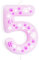 mciskin Pink Dog Paw Birthday Candles,Boy Girl 5th Birthday Decoration,Pink Birthday Number Candles,Cute Paw Print Number 5 Candles for Cake,Dog Party Cake Decorations, Pet Themed Party Supplies