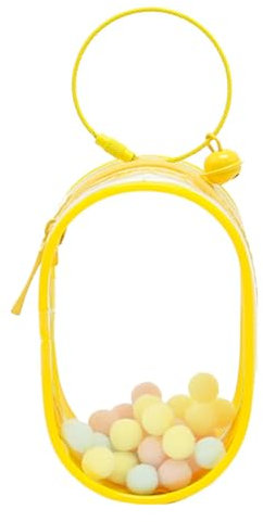 Shurzzesj -Figuren-Tragetasche, Sammelvitrine,Kleine Puppenaufbewahrungstasche mit Glöckchen und Haarball | Sammlerkoffer, kleine Puppen-Aufbewahrungstasche zum Präsentieren von Schachteln, Puppen