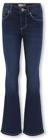 KIDS ONLY Mädchen Kogroyal Reg Flared DNM Pim0237 Noos Jeanshose, Dark Blue Denim, 140 EU