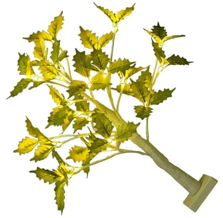 WOONEKY Hause Dekorative Ahorn Blatt Baum Lampe Nacht Licht Stilvolle Nacht Lampe für