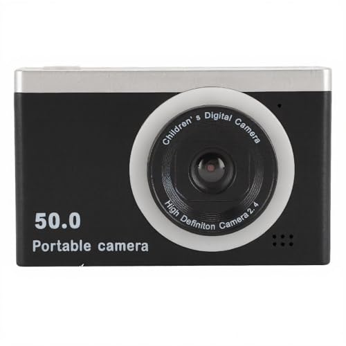 48MP 1080P Digital Vlogging Camera, Compact Portable Point and Shoot Camera with 16X Zoom & 2.4inch HD Display for Beginners, Teens and Kids (Black)