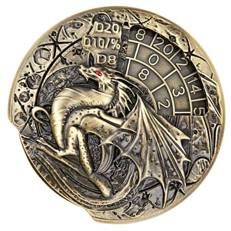 Spinner per dadi in metallo, da tavolo, per roulette, dadi in metallo, progettati per migliorare i giochi da tavolo e giochi di ruolo fornendo un elegante