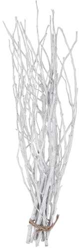 FUNOMOCYA Weiße Zweige 10 Stück Dekorative Zweige Für Vase Vase Füllende Aus Holz Kürzbar Für Blumendeko DIY Blumenarrangements Hochzeiten Weihnachten Wohnraum