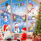 Aonveki Stickers Decoration Noel Fenetre Aquarelle, 10 Feuilles Autocollant Noel Fenetre Réutilisables, Double Face Electrostatique Stickers Vitre pour Decoration Noel Interieur Maison
