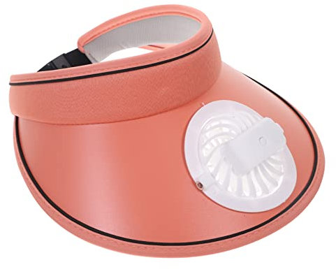 TOGEVAL Usb Rechargeable Fan Sun Shade Hat Large Brim Uv Visor for Beach Outdoor Activities and Sports