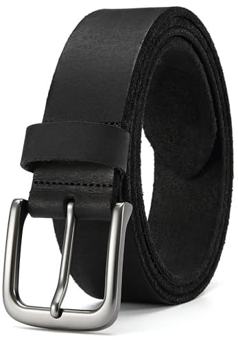 CHAOREN Gürtel Herren Leder, 38mm Echtledergürtel aus Hochwertiger Vollnarben-Büffelledergürtel, Perfekt für Casual-Looks und Jeans