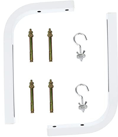 SECFOU 2pcs Wall-mounted Projector Screen Bracket Hook Heavy-duty Support for Easy Installation Drywall Brick Walls