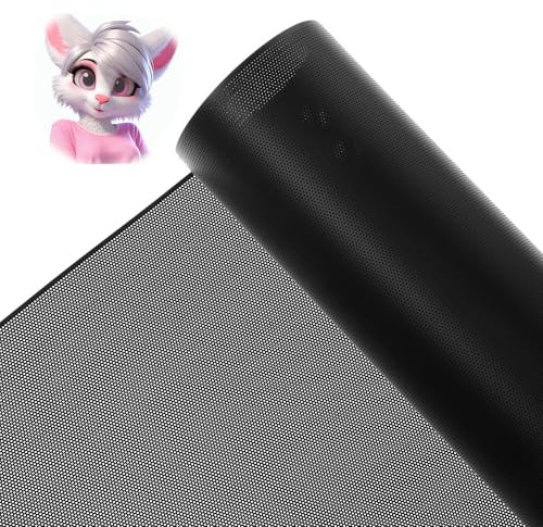 Mesh Fursuit Fursuit Eye Mesh Custom 1m×30cm Schwarz Bemalbare Augen Sublimiertes PVC Netz Wasserdichtes Bedruckbares Netz für Furries Cosplay Requisiten