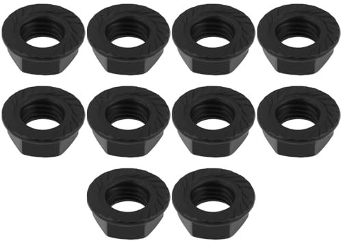 Briny River 10 Stück M8 Mutter für Achse Kurbel ohne Schlüssel Tretlager Fahrrad Kegelmutter quadratisch für Achse Fahrrad Vintage Mutter für Innenlager quadratisch ohne Schlüssel