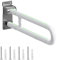 DAOLAR Wc Haltegriff 60cm Wc Haltegriff Wandhalter Klappbar Duschgriff mit Lichtleiste Rutschfest Tragkraft 300-350kg