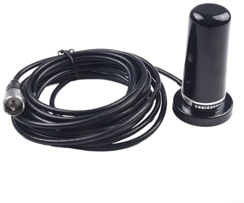 Câble antenne double bande RG58/U avec base magnétique pour radios VHF UHF 5 m