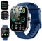 Montre Connectée Homme Femme avec Appel Bluetooth, 1.91 Smartwatch avec 110+ Modes Sportifs, Etanche IP68 Montre Sport avec Cardiofrequencemetre/Moniteur de Sommeil/Podometre pour Android/iOS, Bleu
