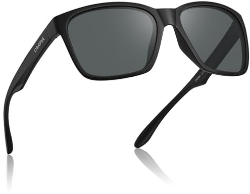 CARFIA Breiter Kopf L Herren Sonnenbrille Polarisierte UV400 Schutz für Sport，Laufen Angeln Radfahren CA0951
