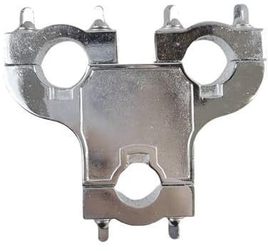 Drum Expansion Clip Drum Set Pipe Clamp Drum Accessory Drum Clamp Connector Three Hole Drum Seats Connector Metal Clamp