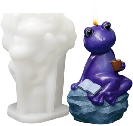 Animal Silicone Moulds, Coffee Reusable Statue | Animal Decoration Sculpture Resin Mould | For Concrete Clay Candle Making Outdoor Home Garden Path Backyard Patio Driveway Window Room