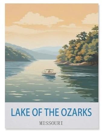 Jigsaw Puzzle 1000 Pieces for Adults，Lake of The Ozarks Missouri，Kids Teens Large Families Puzzle Game（26x38cm）-EI36