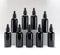 YIZHAO Flacon Compte Gouttes 100ml, Noir Flacon Huile Essentielle Vide avec Pipette Verre, pour Huile Essentielle, Aromathérapie, Laboratoire, Massage, Cosmétique, Voyage - 9 Pcs