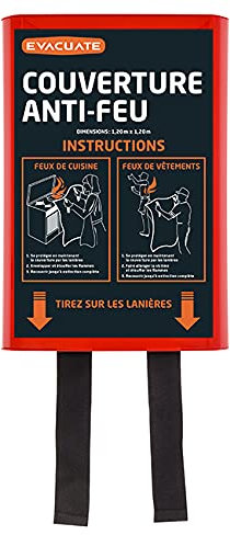 EVACUATE - Couverture anti-feu 1,20x1,20 M
