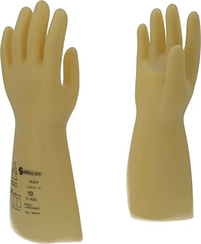 KS Tools 117.0051 Elektriker-Schutzhandschuh mit Schutzisolierung | Größe 10 | Klasse 0 [1000 V] | weiß