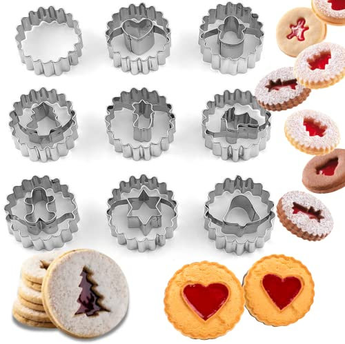 Crethink 9 Stück Edelstahl Ausstecher Ausstechformen Kuchen