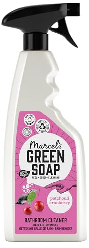Marcel's Green Soap - Bathroom Cleaner Spray - Patchouli & Cranberry - Degreaser Spray - 97% biodegradable - 500ml