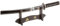 Brieföffner in Japanischer Tanto-Form mit Ständer 45 cm Mini Katana Schwert Echt Metall Scharf inspiriert von Kill Bill SW-360E