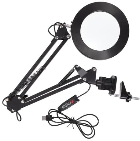 Uonlytech Vergrößerungslampe Lupen- -lampe Für Den Schreibtisch Kompakt Und Einfach An Den Täglichen Bedarf Anzupassen