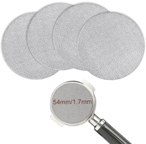 ZephyrCraft Puck Screen 54mm, 4 Stück Puck Sieb, 1.7mm Dicke 150μm Edelstahl 316 Coffee Siebträger Zubehör, Rostfrei Kaffeefilter Wiederverwendbar…