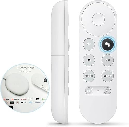Generic JWEI - Mando a distancia de repuesto por voz para Google Chromecast 4K Snow Streaming Media Player para G9N9N, GA01920-US, GA01923-US, GA01919-US - Solo control remoto (nieve)