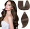 EINbeauty Tape Extensions Echthaar 20pcs Extensions Echthaar 50cm 50g Dunkel Braun Tape In Extensions Echthaar Invisible Echthaar Extensions Tape Glatt Haarverlängerung Für Frauen(20inch,2#)
