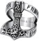 Supcare Rings Men Herrenringe Edelstahl Ring Herren Thors Hammer Ring Gravur Viking Rune Ring Fingerring Keltischer Knot Siegelring Statement Ring Bandring Personalisiert Modeschmuck für Weihnacht