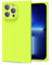 oakxco for iPhone 13 Pro Max Case Silicone Square Edge, Y2k Rectangle Soft Rubber Gel Cute Phone Case for Women, Girly Aesthetic Trendy Design, Thin Slim Matte TPU Protective Cover, Neon Green