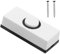 Door Bell Push Buttons, Universal Wired Doorbell Push with Screws Wall Mounted Non-Illuminated Weatherproof Plastic Button Fits Most Doorbell Chimes for Home Garage Warehouse 55 * 24 * 14mm