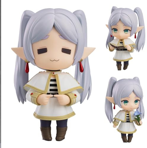 DEXSHUN Figura de anime congelar figura de acción anime mini modelo lindo, cara intercambiable, articulación móvil, piezas extraíbles, 10 cm, PVC, decoración de escritorio, regalo coleccionable