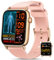 NAIXUES 2025 Smartwatch Herren Damen 𝐁𝐥𝐮𝐭𝐳𝐮𝐜𝐤𝐞𝐫, 1.83 Zoll Uhren Damen mit 150 Sportmodi/𝐄𝐂𝐆/𝐇𝐑𝐕/Herzfrequenz/SpO2/Blutdruck, IP68 Wasserdicht Fitness Tracker für iOS Android, Gold