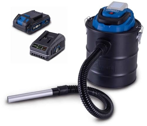 Scheppach Aspirateur à Cendres C-AVC15-X - 1 Batterie 2Ah + Chargeur Inclus