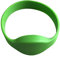 Lot de 5 bracelets RFID 125 kHz em4100 en silicone vert Taille adulte 60 mm