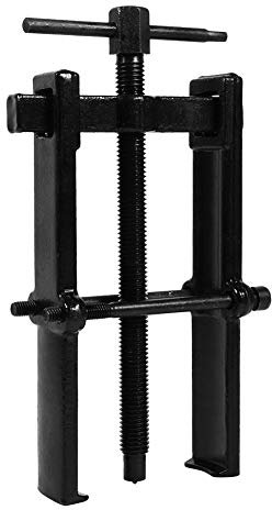 Extractor de rodamientos, doble mandíbula, de acero al carbono, ajustable, bomba, polea, herramientas de mano, para rodamientos de bomba, polea, etc., tipo recto (20 cm (70 x 120 mm))