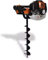 Wakects Moteur Thermique à 2 Temps, Tariere Thermique 2200W 52 CC Tarière Thermique à Essence avec Poignée Anti-Vibration, Outils à Essence Orange avec Foret 100/150/200 mm