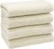ZOLLNER 4er Set Handtücher - weiche und saugstarke Gästehandtücher - waschbar bis 95°C - Baumwolle - 50x100 cm in beige