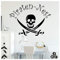 Wandtattoo Loft Piraten-Nest mit Totenkopf Kinderzimmer Pirat Wandbild / 30 Farben / 3 Größen