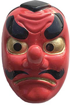 Japan 3D Tengu Mask Refrigerator Magnet Resin Travel Souvenirs,Handmade Home & Kitchen Decoration Japan Fridge Magnet Collection Gift