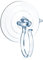 com-four® Wreath Hanger XL - Autumn Decoration Hanger for Glass, Windows and Front Doors - Large Suction Cup Hook for Halloween Decoration Figures - 5 kg Holding Power (1 Hook - XL - Transparent)