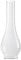 LUMIS Glass Oil Lamp Chimney. Replacement Funnel Lampshade. Width at Base: 7.5cm Dia. (3)