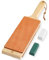 Angerstone Oversize Double Sided Leather Strop Kit(3 Knife Stropping Leather）with Ergonomic Handle - Knife Strop for Sharpening Knives, Wood Carving Chisels, Buffing Compound Included